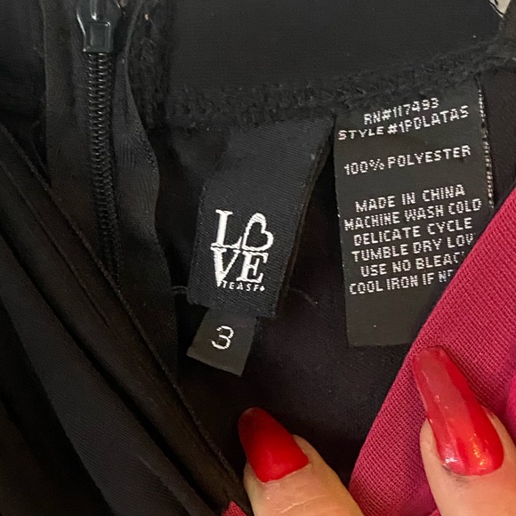 Black and Hot Pink Dress - Picture 2 of 2